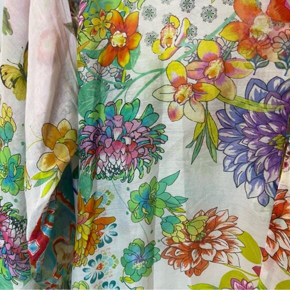 Johnny Was Dreamer Floral Multicolor Maxi Dress Womens Size Small - Picture 8 of 14